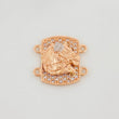 Herraje Herradura Caballo 2.55 g / 1.5 cm Dos Oros Blanco Rosa 18K