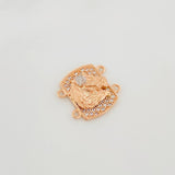 Herraje Herradura Caballo 2.55 g / 1.5 cm Dos Oros Blanco Rosa 18K