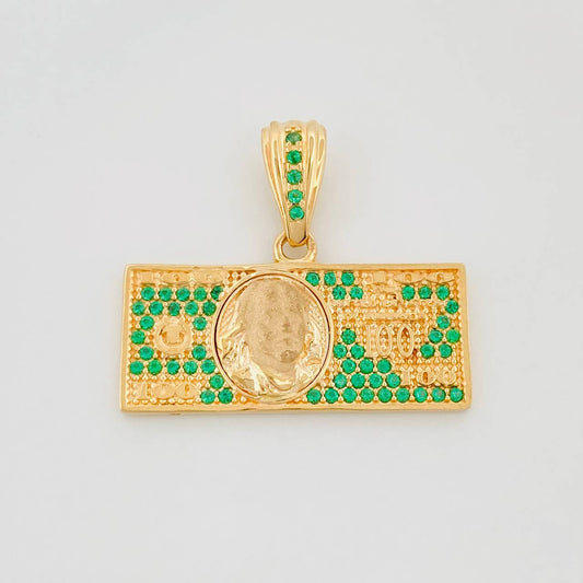 Dije Billete Dolar 3.9 g / 2 cm Oro Amarillo 18K