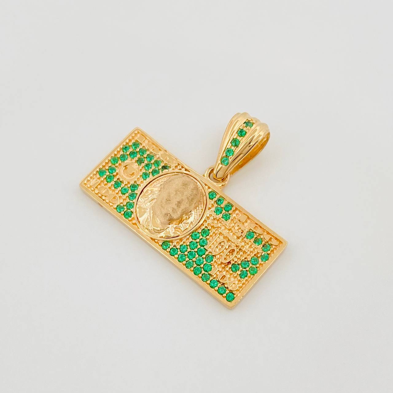 Dije Billete Dolar 3.9 g / 2 cm Oro Amarillo 18K