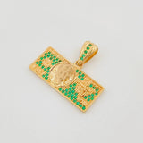 Dije Billete Dolar 3.9 g / 2 cm Oro Amarillo 18K