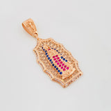 Dije Virgen Guadalupe 4.2 g / 3.8 cm Oro Rosa 18K