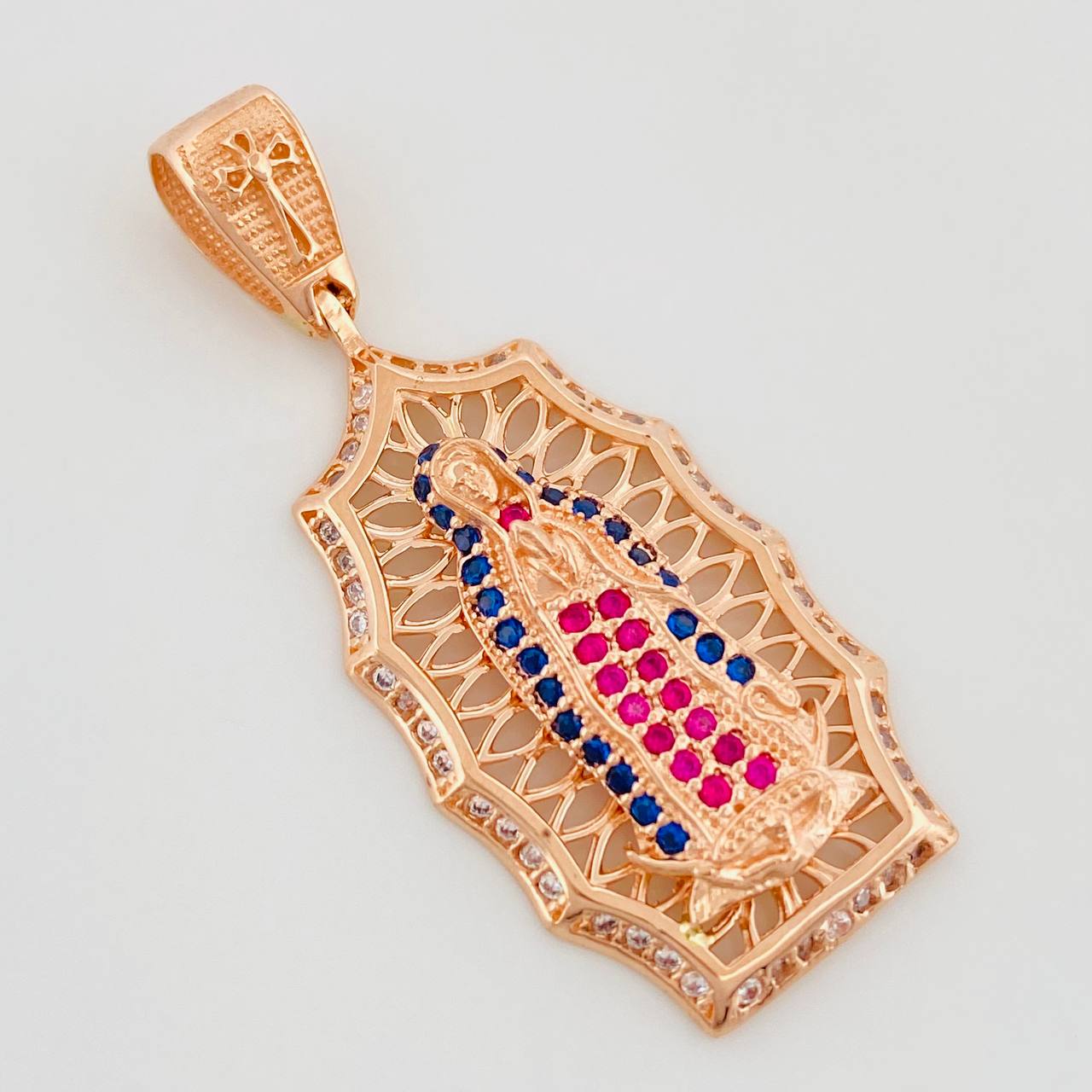 Dije Virgen Guadalupe 4.2 g / 3.8 cm Oro Rosa 18K
