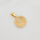Dije Reloj Corona 3 g / 2.5 cm Dos Oros Amarillo Blanco 18K