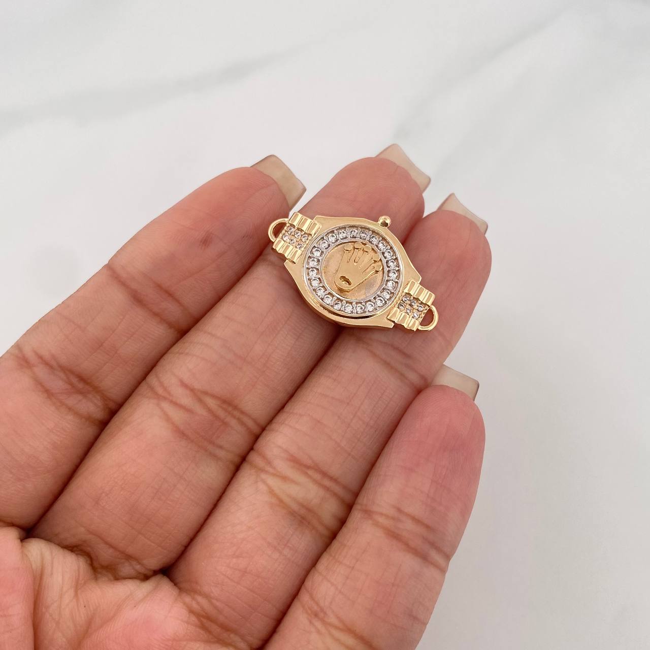 Herraje Correa Corona 3.35 g / 1.8 cm Oro Amarillo 18K