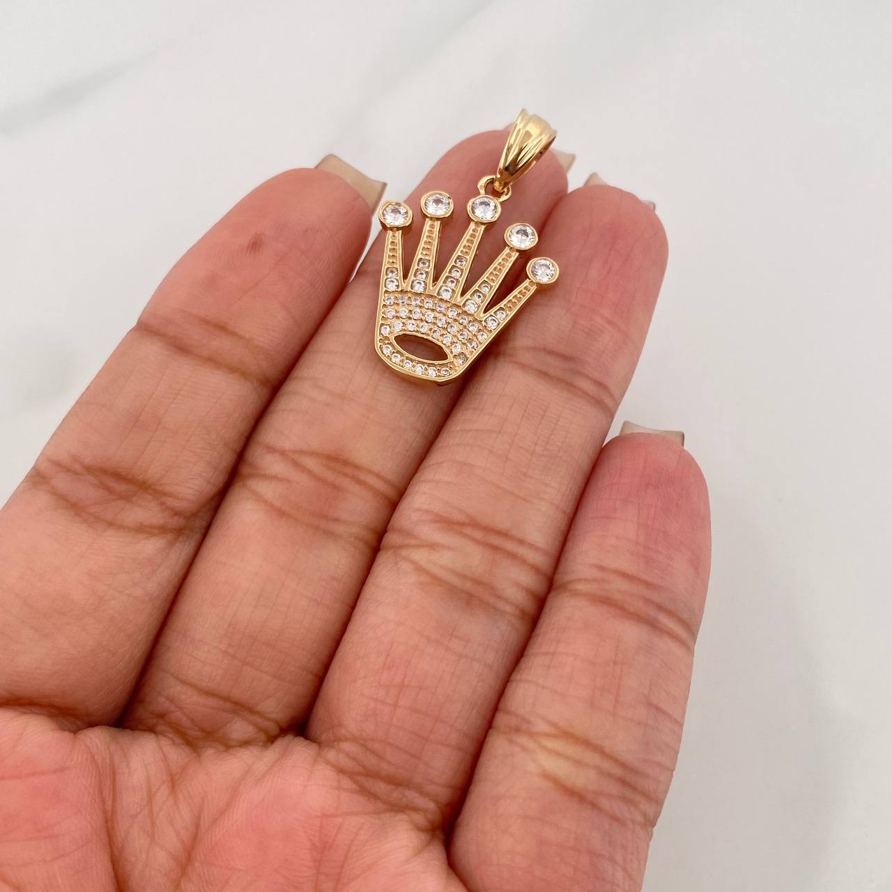 Dije Corona 3.55 g / 3 cm Oro Amarillo 18K