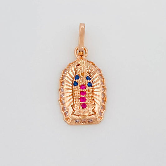 Dije Virgen Guadalupe 1.2 g / 2 cm Oro Rosa 18K