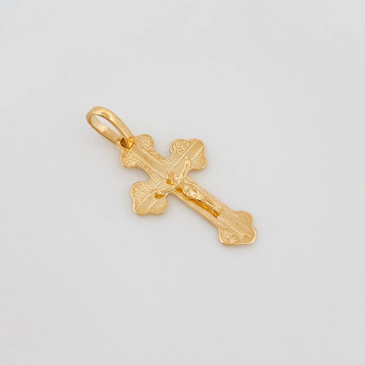 Dije Cruz Cristo Ortodoxa 1 g / 2.5 cm Oro Amarillo 18K