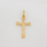 Dije Cruz Cristo Gótica 0.85 g / 2.5 cm Oro Amarillo 18K