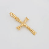 Dije Cruz Cristo Gótica 0.85 g / 2.5 cm Oro Amarillo 18K
