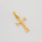 Dije Cruz Cristo Gótica 0.8 g / 2.3 cm Oro Amarillo 18K