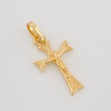 Dije Cruz Cristo Gótica 0.8 g / 2.3 cm Oro Amarillo 18K