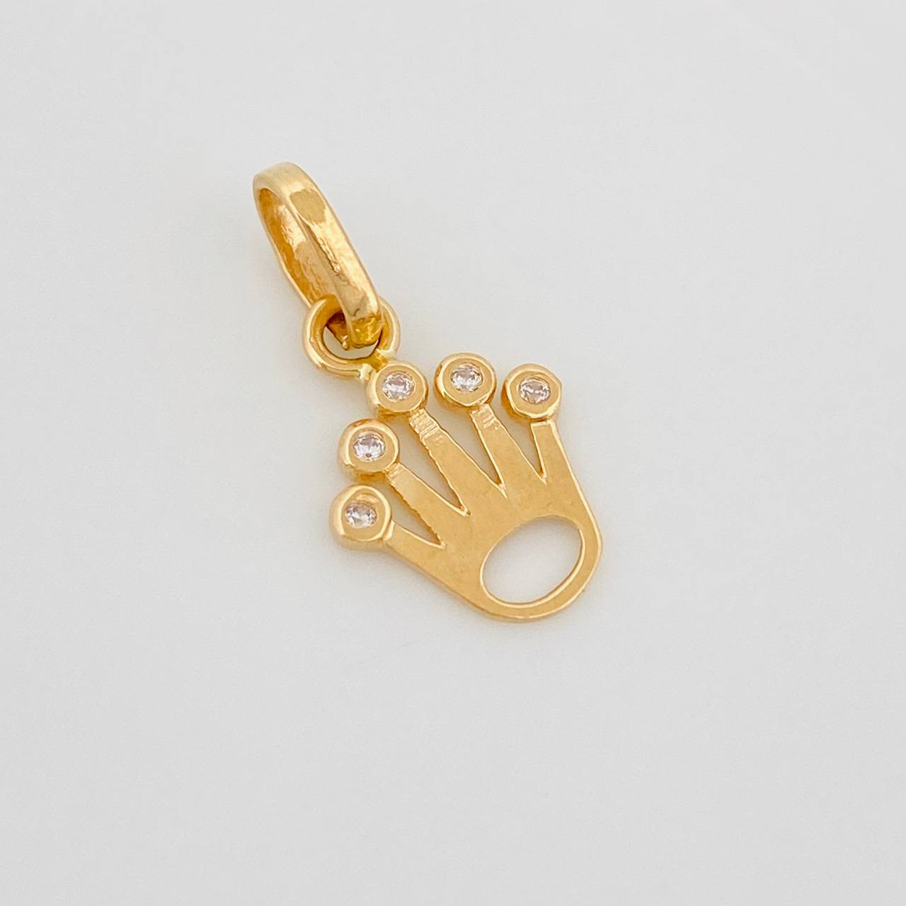 Dije Corona 0.6 g / 1.7 cm Oro Amarillo 18K