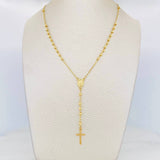 Rosario Virgen Milagrosa Cruz 5.7 g / 53 cm / 3 mm Oro Amarillo 18K