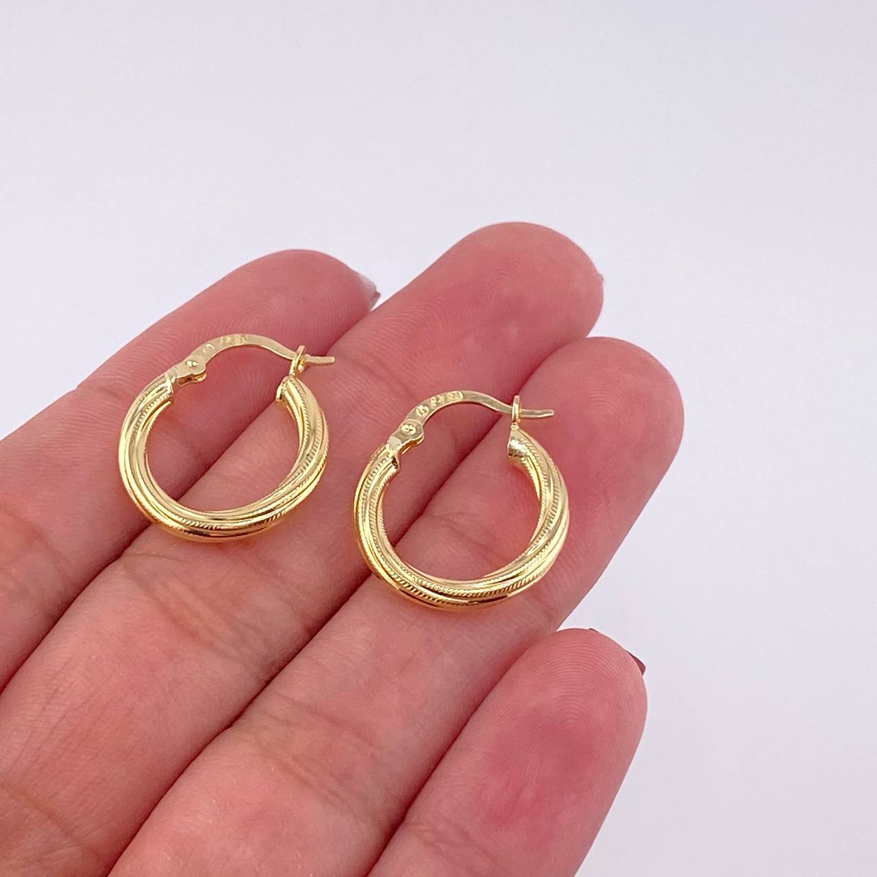 Candongas Mafe 1.8g / 2cm Oro Amarillo 18K