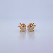 Topos Conejo 0.65gr / Circones Fucsia Blancos Oro Amarillo 18K $