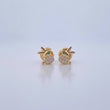 Topos Conejo 0.65gr / Circones Verde Blancos Oro Amarillo 18K &