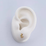 Topos Conejo 0.65gr / Circones Verde Blancos Oro Amarillo 18K $