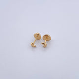 Topos Luna 0.4gr / Lisos Oro Amarillo 18K &