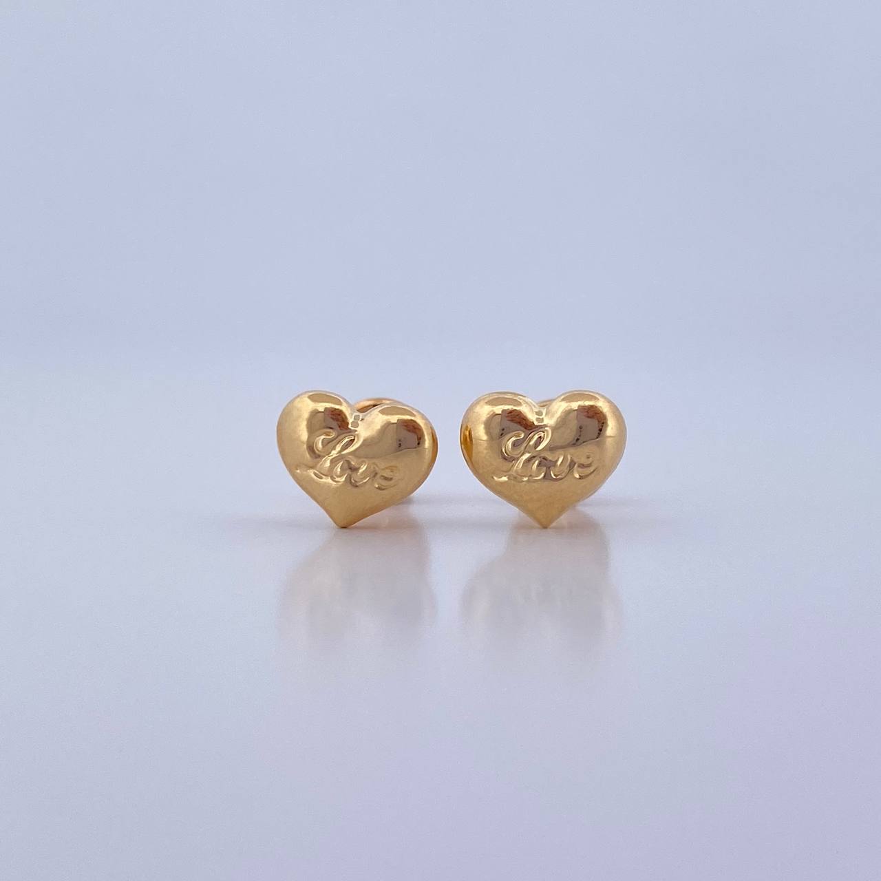 Topos Corazon Love 0.65gr / Troquelados Oro Amarillo 18K &