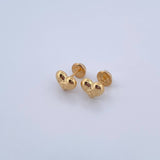 Topos Corazon Love 0.65gr / Troquelados Oro Amarillo 18K &