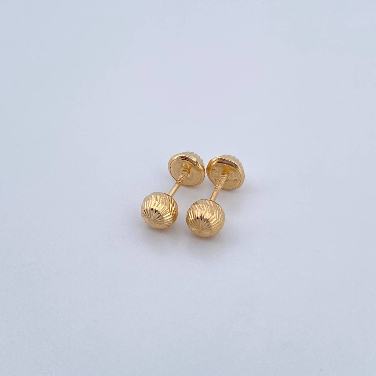 Topos Bola 0.55gr / 5mm Diamantada Oro Amarillo &