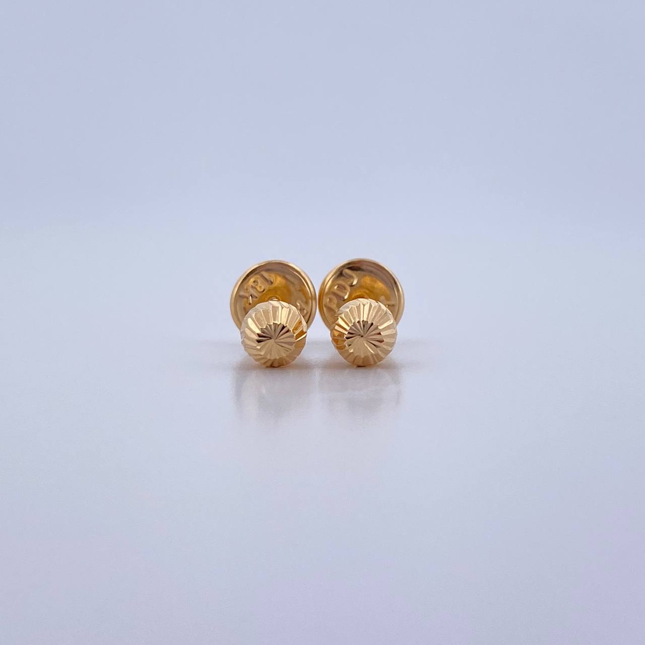 Topos Bola 0.5gr / 4mm Diamantada Oro Amarillo &
