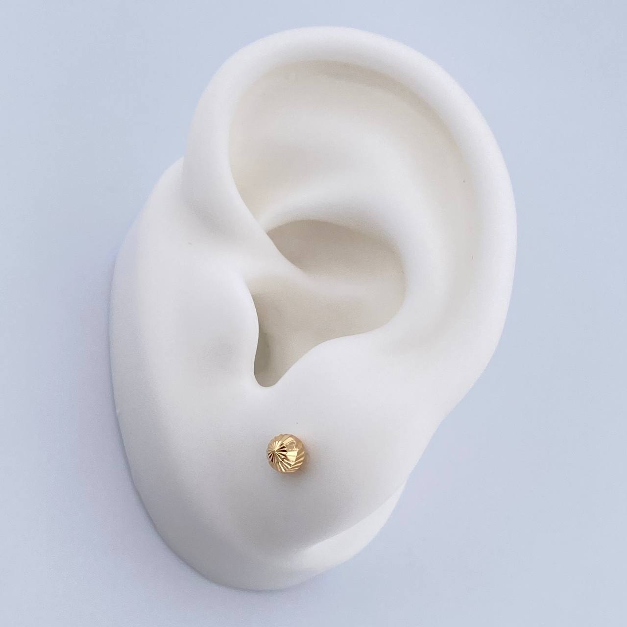 Topos Bola 0.5gr / 4mm Diamantada Oro Amarillo &