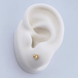 Topos Bola 0.5gr / 4mm Diamantada Oro Amarillo &