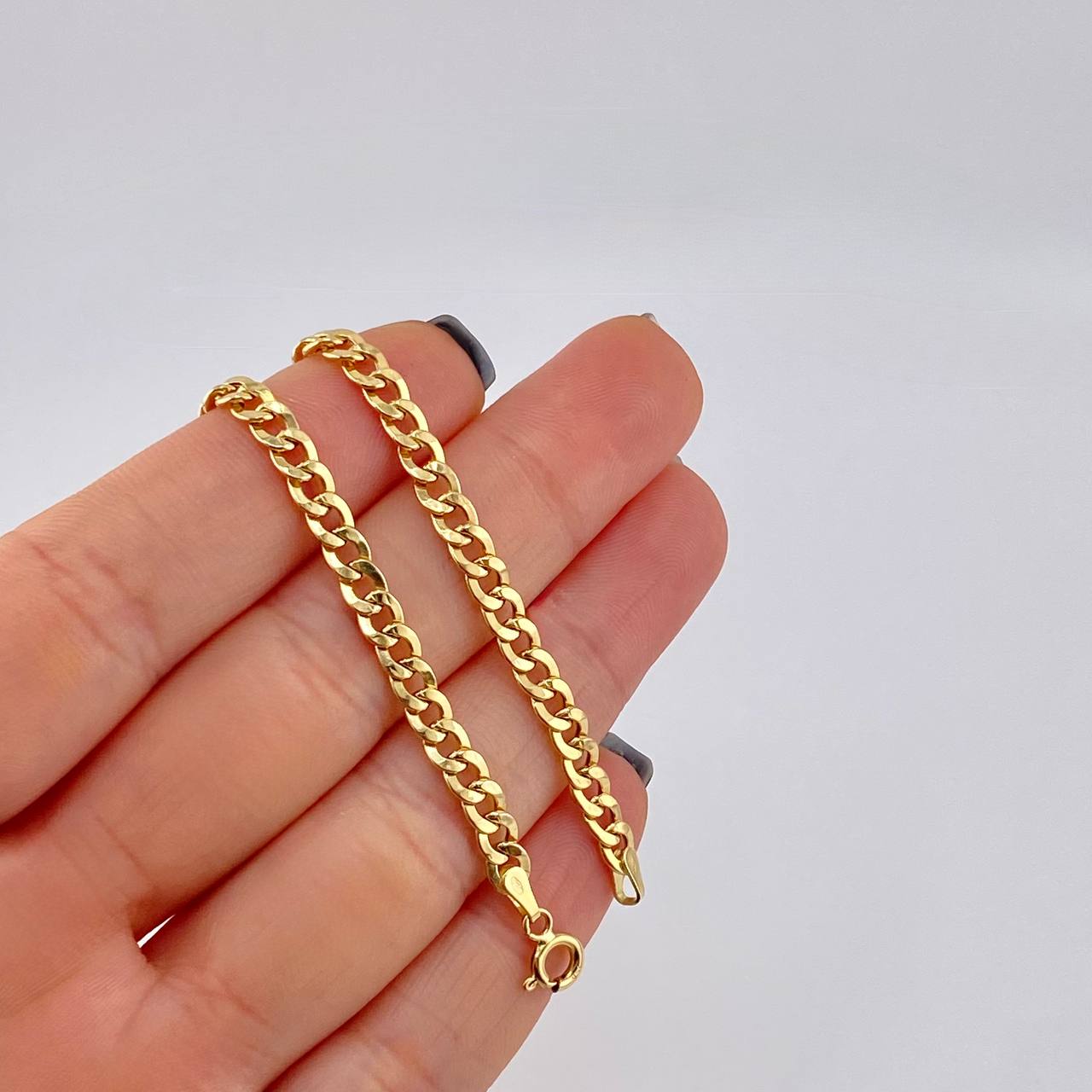 Cadena Cubana 7.6 g / 61 cm / 4.2 mm Oro Amarillo 18K