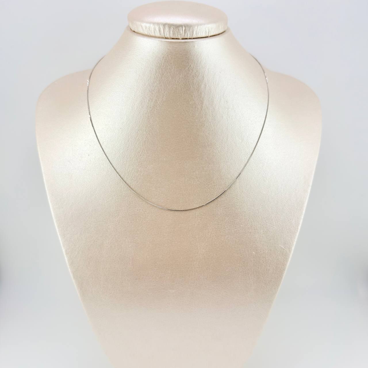 Cadena Venenciana 1.75 g / 50 cm / 0.65 mm Oro Blanco 18K