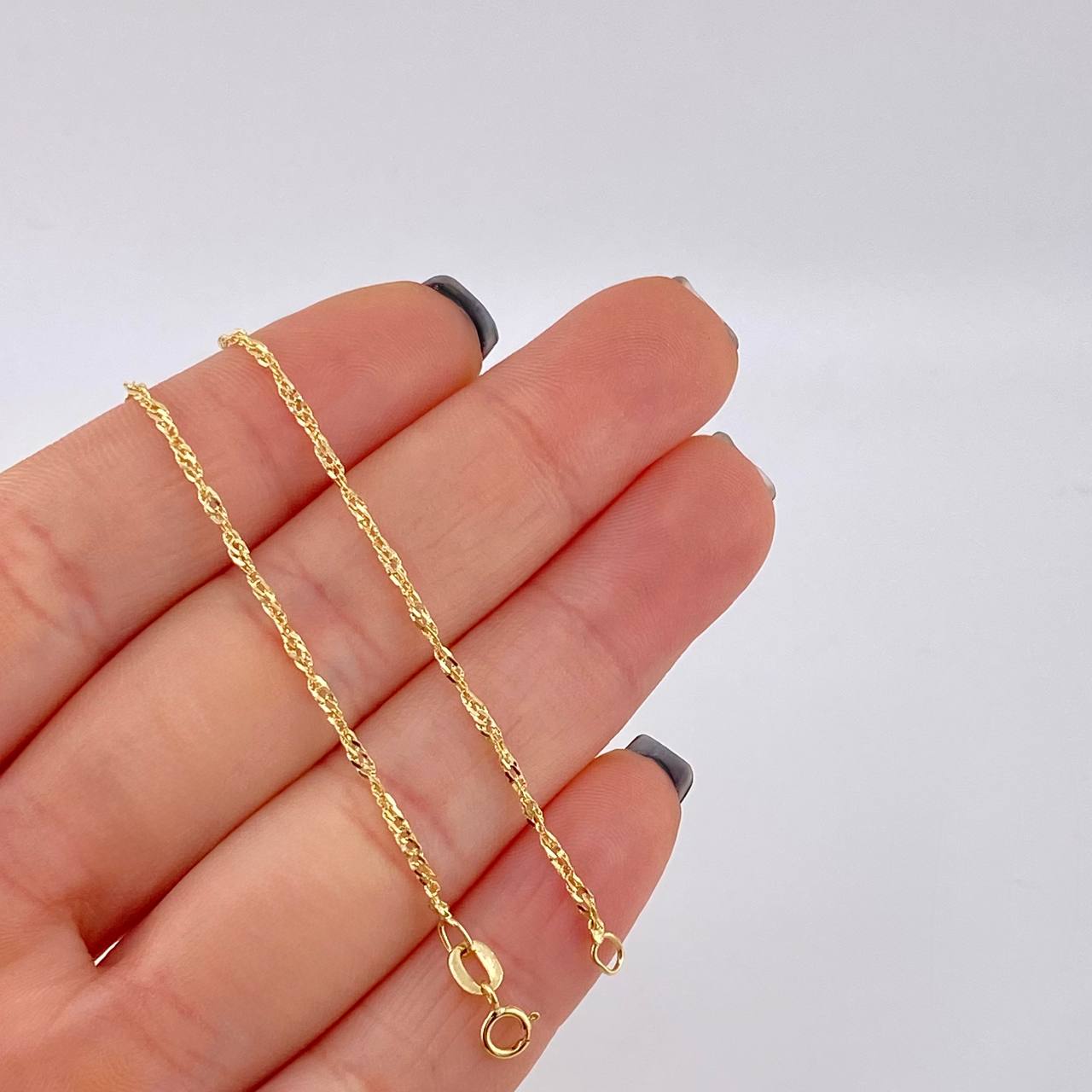 Cadena Singapur 3.45 g / 73.5 cm / 1.45 mm Oro Amarillo 18K