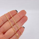 Cadena Singapur 3.45 g / 73.5 cm / 1.45 mm Oro Amarillo 18K