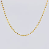 Cadena Militar Diamantada 10.3 g / 71 cm / 2 mm Oro Amarillo 18K