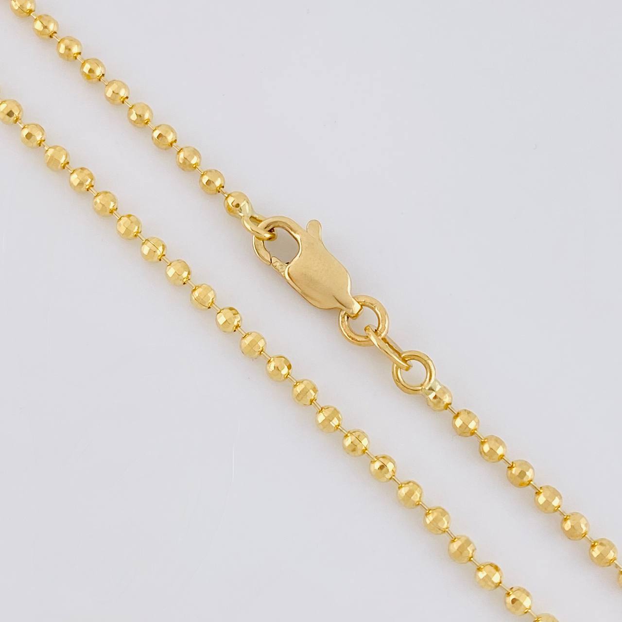 Cadena Militar Diamantada 10.3 g / 71 cm / 2 mm Oro Amarillo 18K