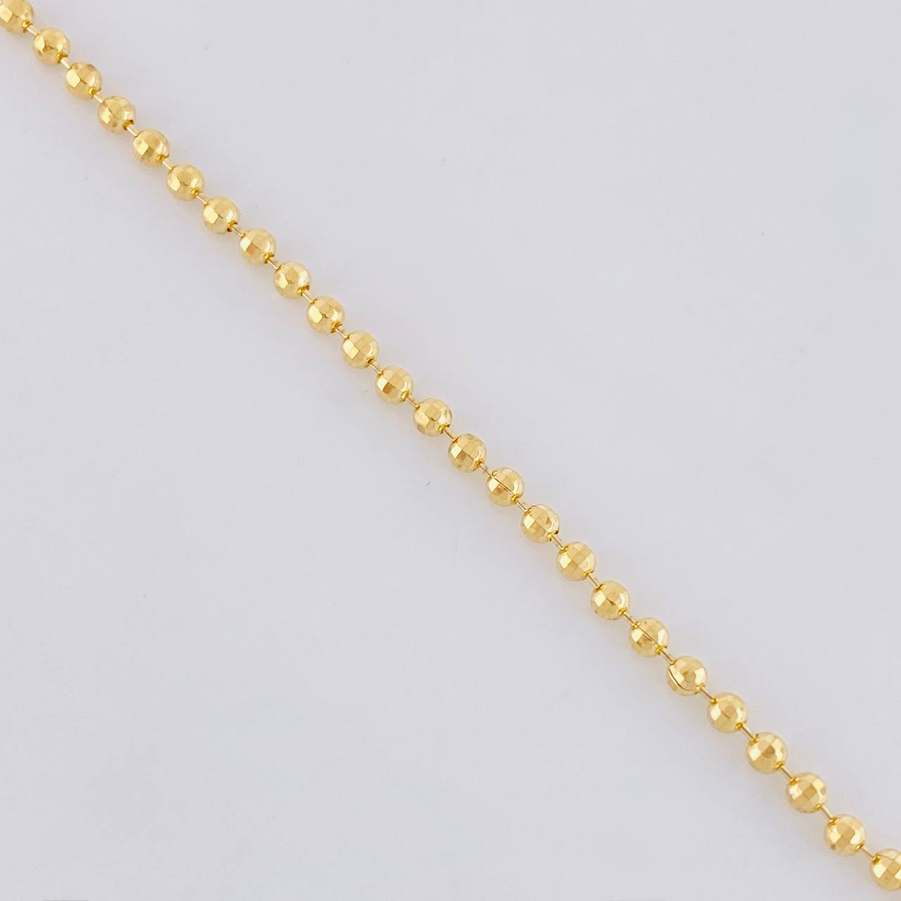 Cadena Militar Diamantada 10.3 g / 71 cm / 2 mm Oro Amarillo 18K