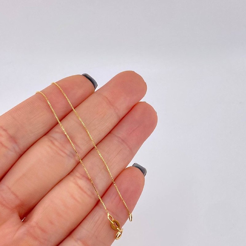 Cadena Venenciana 1.8 g / 45 cm / 0.65 mm Oro Amarillo 18K