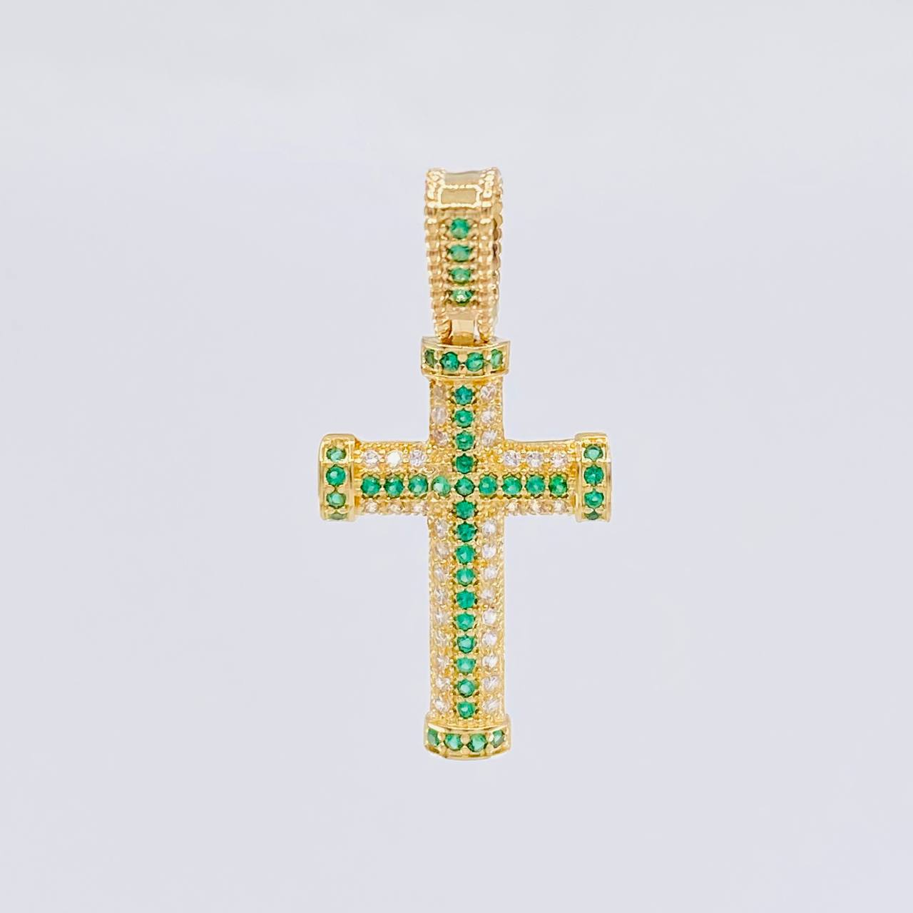 Dije Cruz Tupida 2.55 g / 3 cm Oro Amarillo 18K