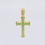 Dije Cruz Tupida 2.55 g / 3 cm Oro Amarillo 18K