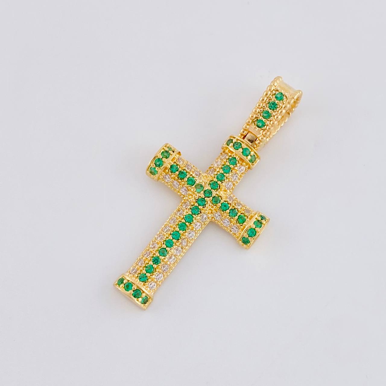 Dije Cruz Tupida 2.55 g / 3 cm Oro Amarillo 18K