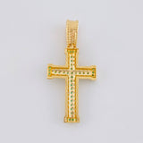 Dije Cruz Tupida 2.55 g / 3 cm Oro Amarillo 18K