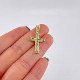 Dije Cruz Tupida 2.55 g / 3 cm Oro Amarillo 18K