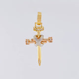 Dije Cruz Clavo 3.95 g / 3.5 cm Tres Oros 18K