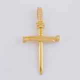 Dije Cruz Clavo 4.1 g / 4.6 cm Oro Amarillo 18K