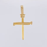 Dije Cruz Clavo 4.1 g / 4.6 cm Oro Amarillo 18K