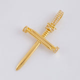 Dije Cruz Clavo 4.1 g / 4.6 cm Oro Amarillo 18K