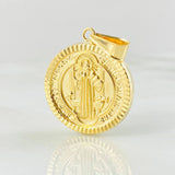 Dije San Benito 2.4gr / 3.2cm / Oro Amarillo 18K *