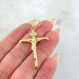 Dije Cruz Cristo 2gr / 5.2cm / Oro Amarillo 18K *