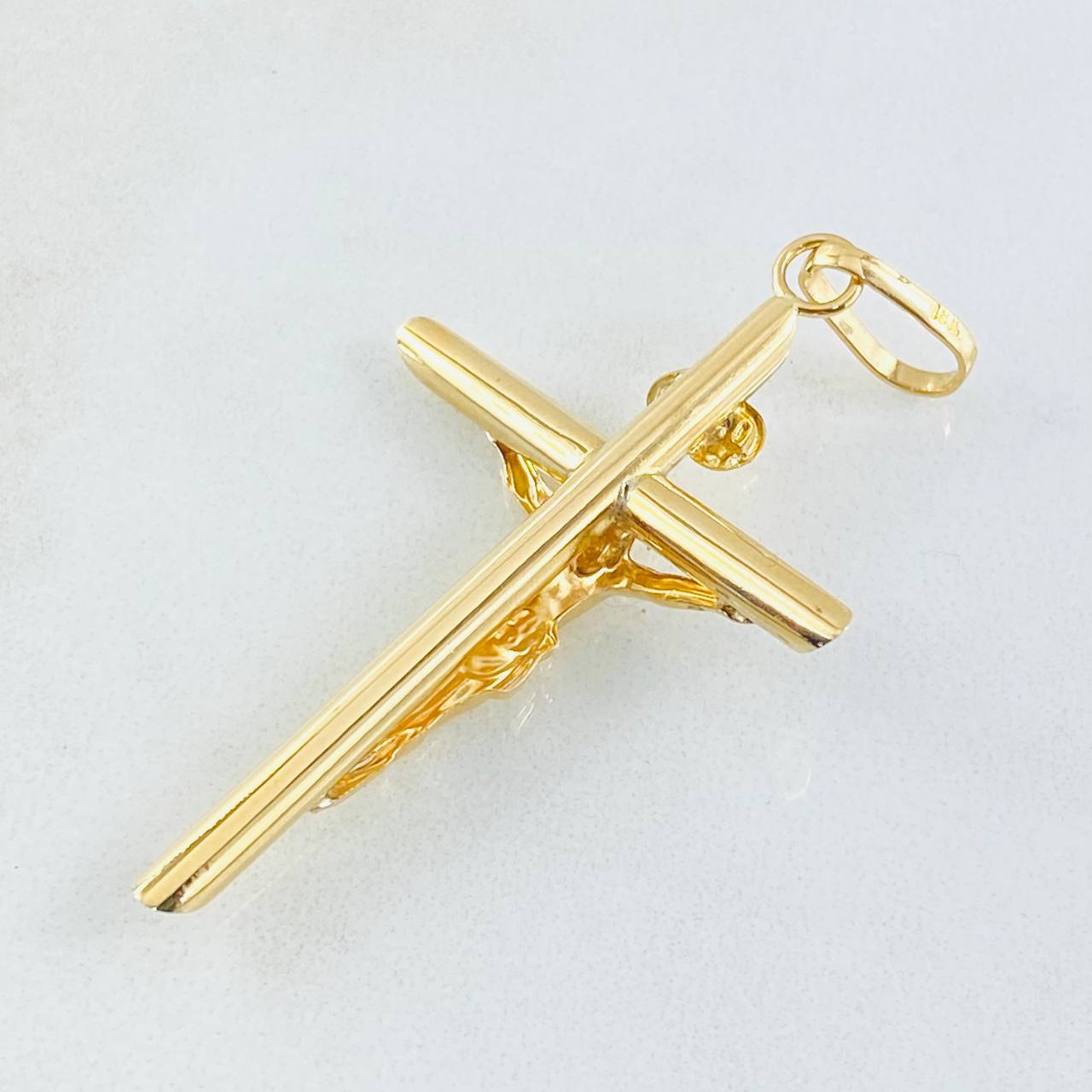 Dije Cruz Cristo 2gr / 5.2cm / Oro Amarillo 18K *