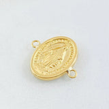Herraje Virgen Milagrosa 0.65g / 1.5cm Oro Amarillo 18K